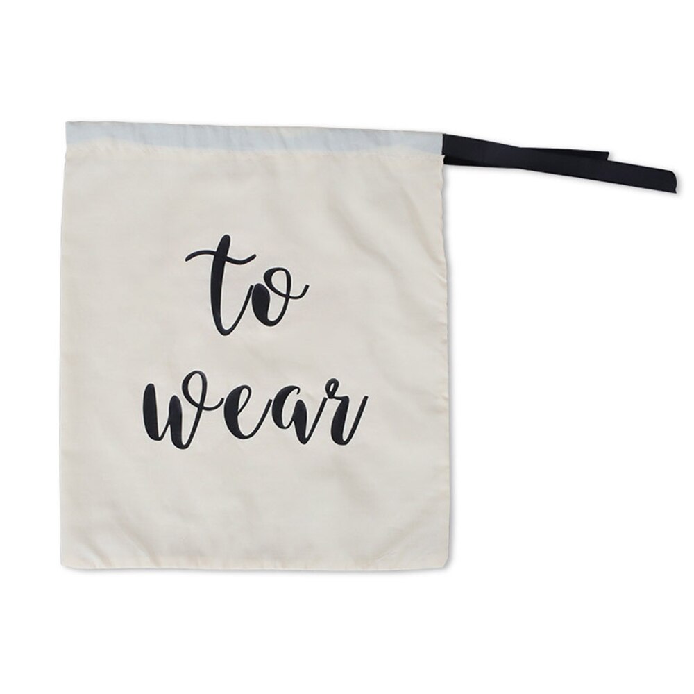 3 sztuk organizer bagażu ubrania schludny worek robić przechowywania sznurkiem worek robić przechowywania z angielskie litery na kempingu podróży worek na pranie