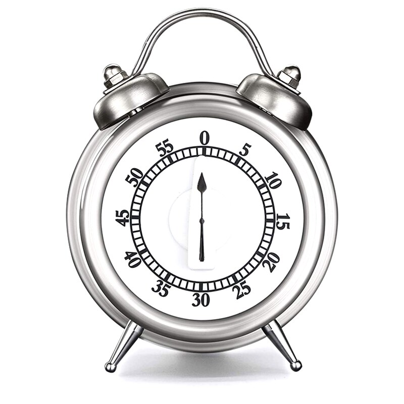 Mechanical Kitchen Timers - Stainless Steel Cooking Timer Kitchen Clock Countdown Timer with Loud Alarm: Default Title