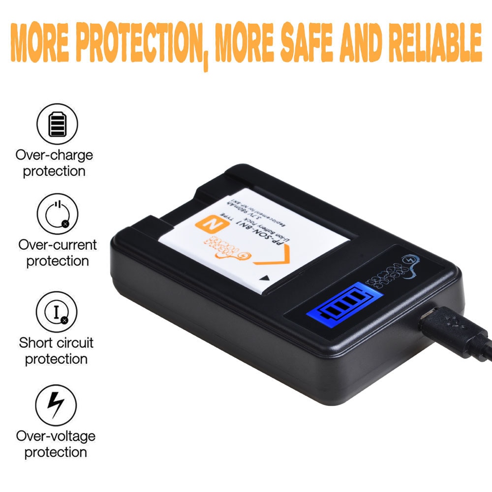 Np -bn1 np bn1 npbn 1 kamera batteri og lcd usb lader for sony  tx9 t99 wx5 wx100 tx7 tx5 wx5c w390 w380 w350 w620 w630 w670 tx100