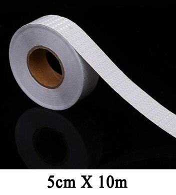5cmx10m/Roll High Intensity Waterproof Reflective Stickers Reflector Decals For Car: 5cmx10m white