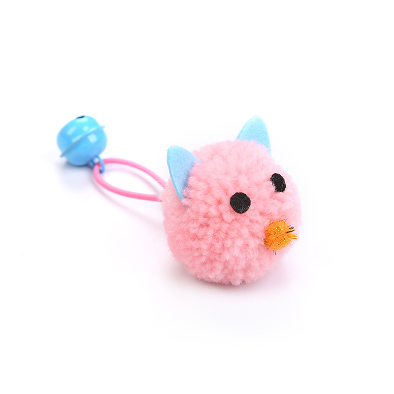 Kattenspeelgoed pluche muiskop vorm bellen zelf hi speelgoed grappige kat kleurrijke pluche muis elf leuke huisdierhalsbanden huisdierbenodigdheden: 02