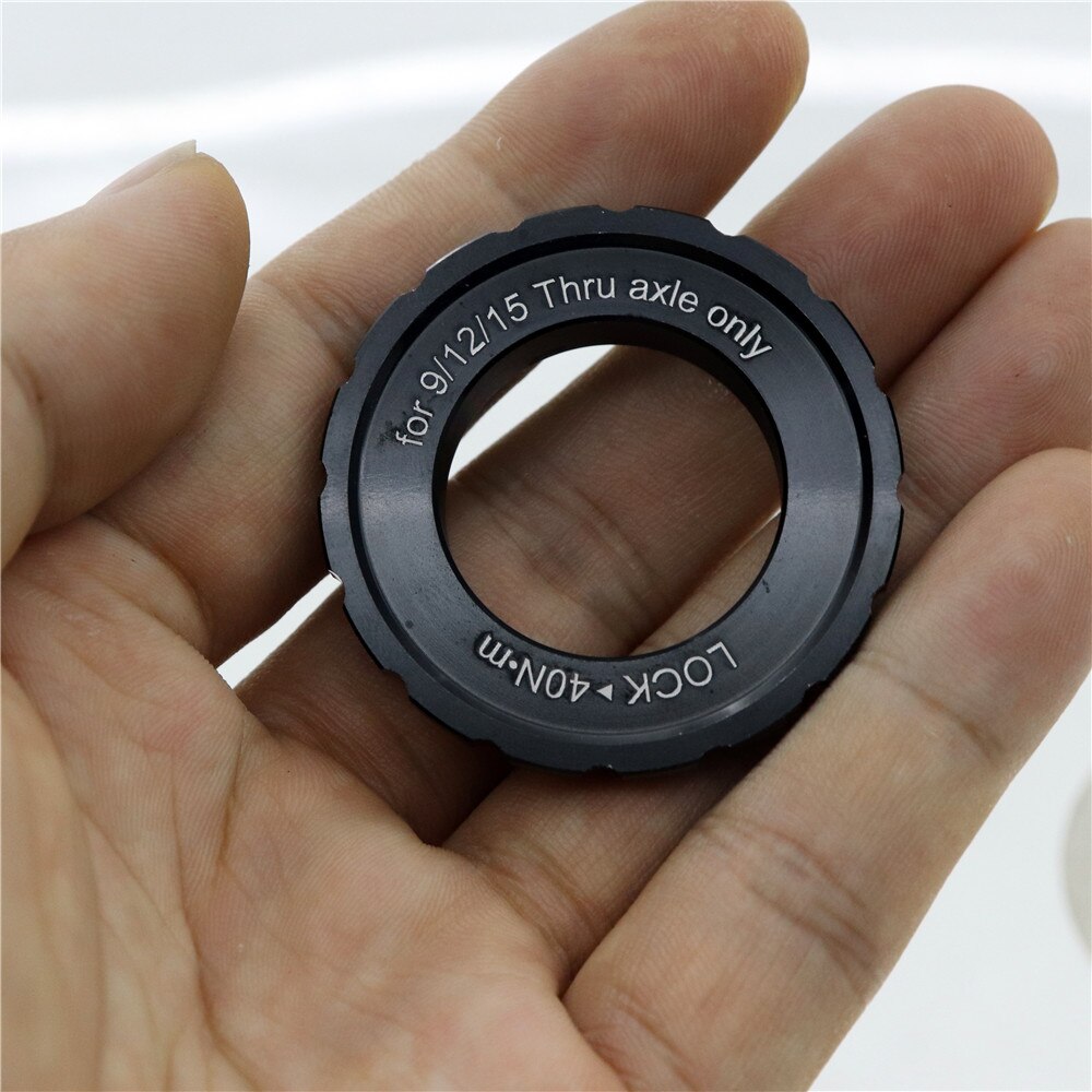 Center Lock Disc Brake Hub Rotor Lockring For 9mm 12mm15mm Axle CenterLock Cover Ring