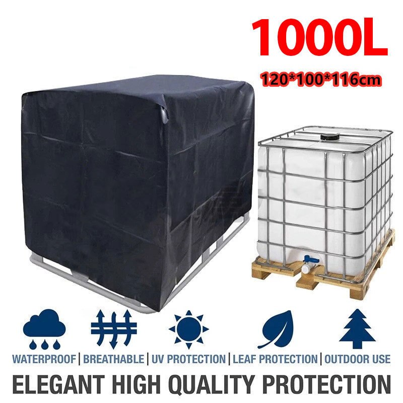 Outdoor Ibc Watertank Cover Waterdichte 210D Oxford Doek Ibc Container Protector Voor 1000/800/600 Liter Zonnebrandcrème Ibc Tank