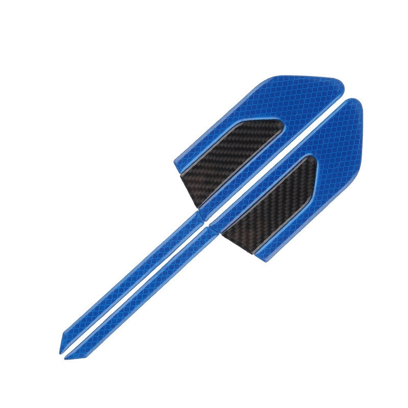 2 Stuks Auto Blad Board Reflecterende Sticker Voor Renault Koleos QM5 QM6 Scenic Megane Fluenec Latitude Clio Rubbe