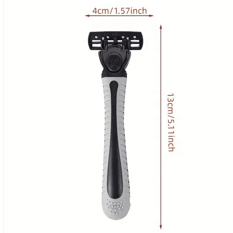 Hair Trimmer Three-layer Blade Manual Shaver Razor Blade Manual 3-layer Shaving Razor Male Scraper Head Shaver
