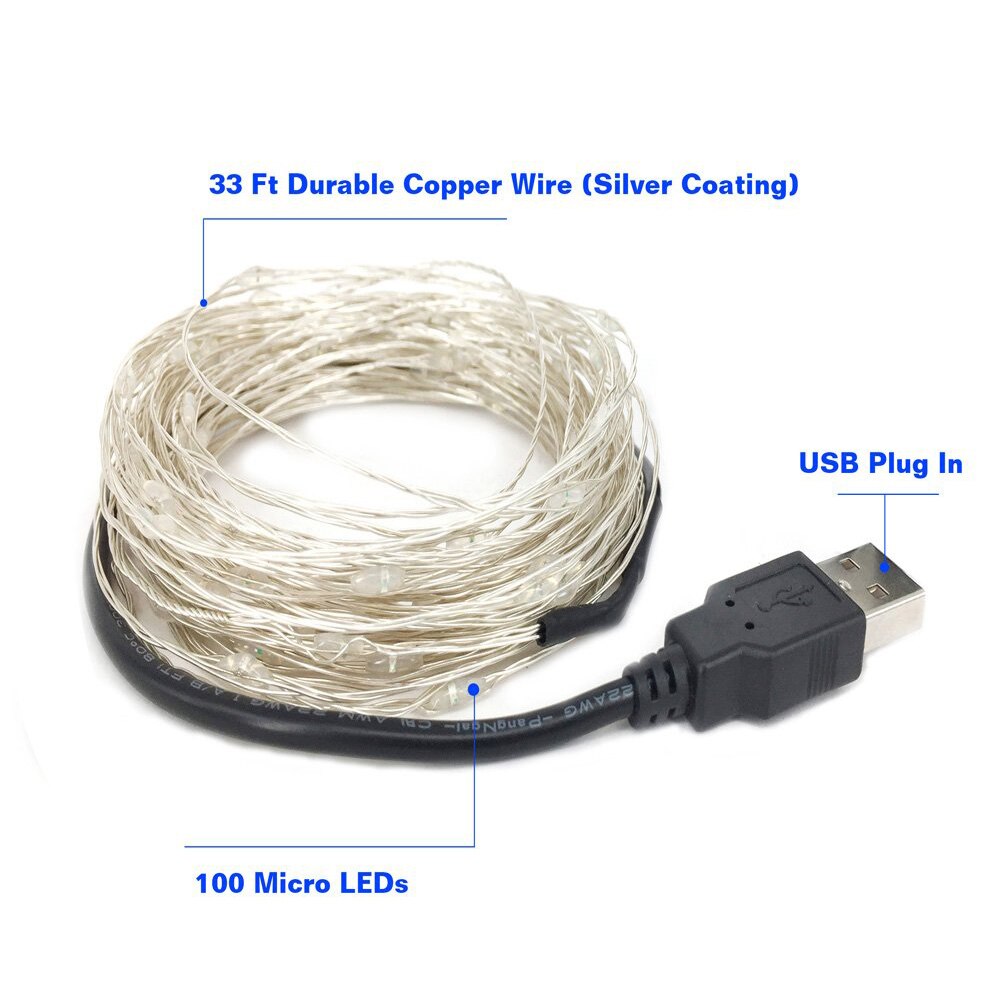 Gebühr Lichter Batterie Betrieben LED Lichterketten Fernbedienung Timer funkeln Schnur Lichter 8 Modi 5m 10m Glühwürmchen lichter