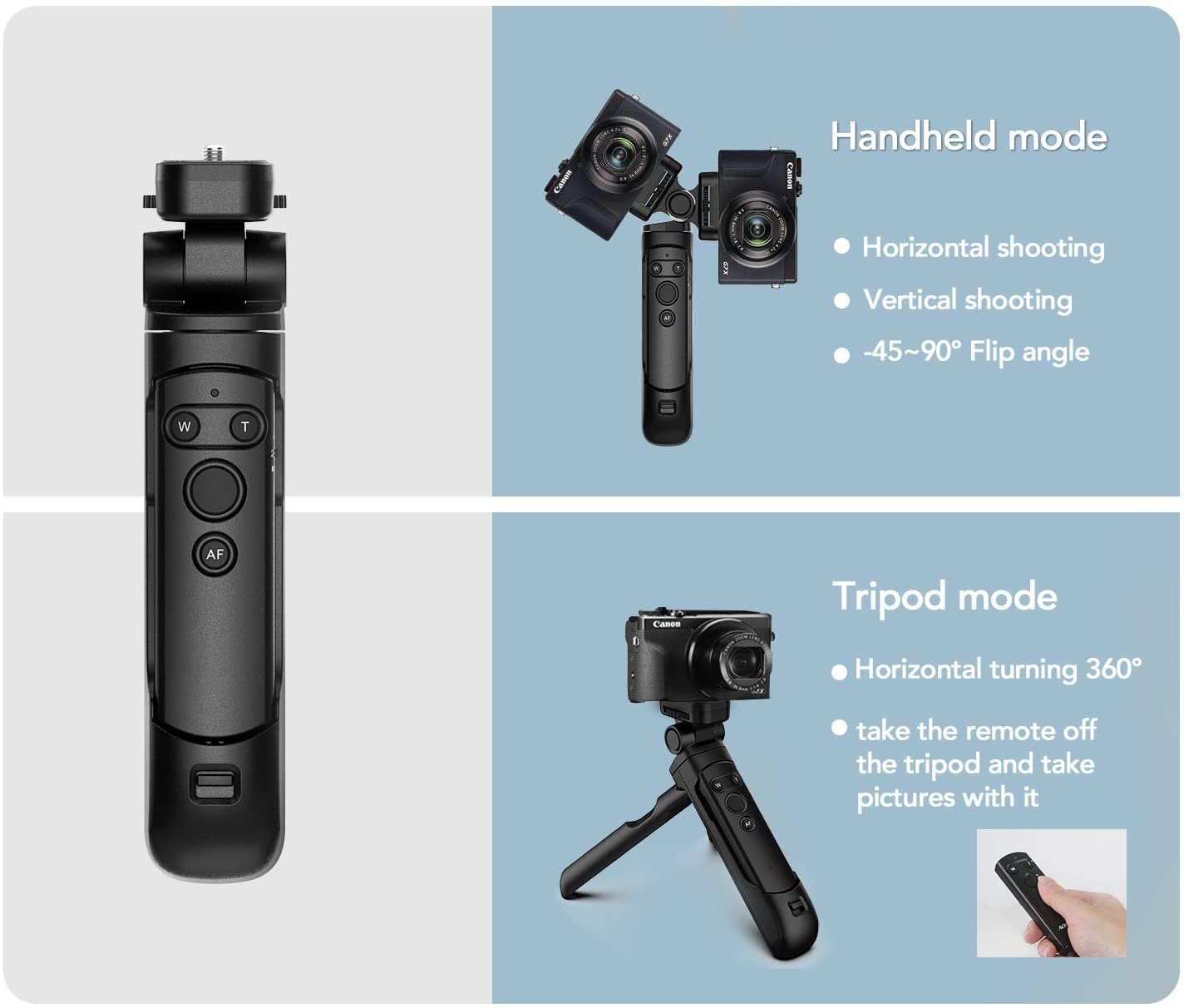 Wireless Grip Stativ Fernbedienung für Canon EOS R8 R5 77D 250D 200D 90D M200 800D M50 PowerShot SX70HS ersetzen HG-100TBR BR-E1