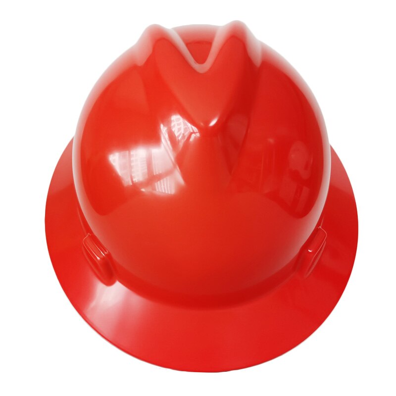 Full Brim Hard Hat Pure Color Work Safety Helmet Lightweight Work Cap for Construction Railway Mine Traffic 5 colors