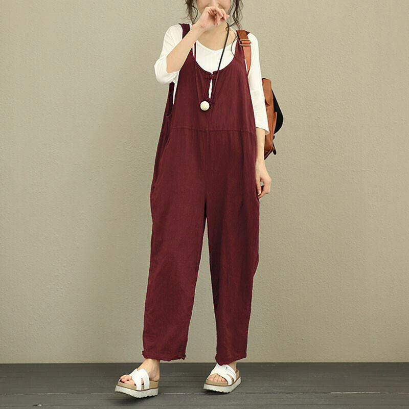 Frauen Baggy Latzhose Overall Übergroßen Damen Overall Hosen Hosen Tank Overalls Lose Plus Größe S-2XL