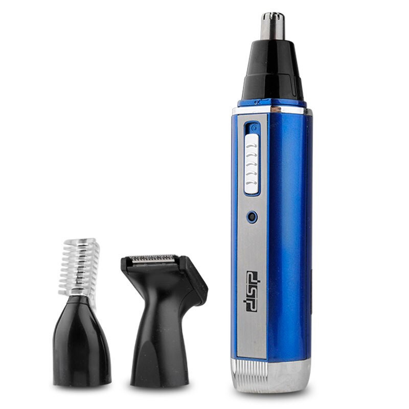 DSP 3 In 1 Electric Ear Nose Trimmers 3W Stainless Steel Hair Clipper 220-240V 50Hz/60Hz Hair Removal F-40002: Blue / EU Plug
