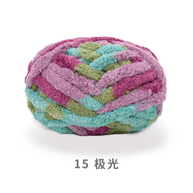 226g/Ball Super Dicke Wolle klobig Garn Filz Wolle umherziehen Garn Hand-gestrickte Kappe Decke Kissen Haustier Nest Häkeln Garn: 15
