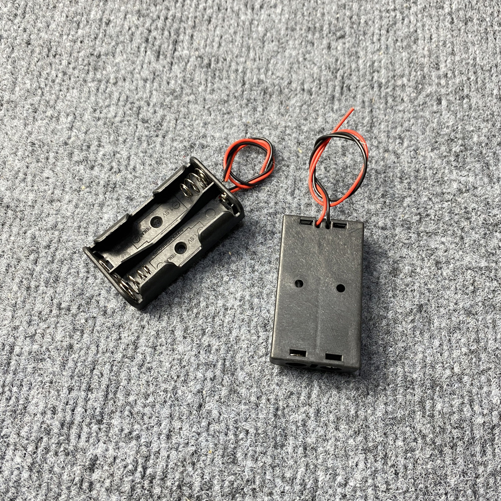 5-10PCS AA Power Battery Storage Case Holder Storage Box Multi Purposes DIY AA Battery Holder LR6 Container With Lead Cables