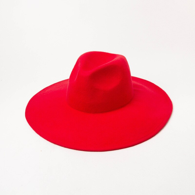 100%  moderigtig boho chic fedora-hat i landlig stil med bred skygge