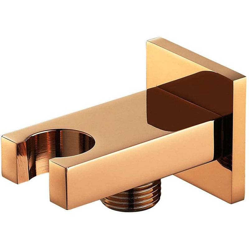 Support Mural De Douche En Laiton Massif Avec Prise Coudée Pour