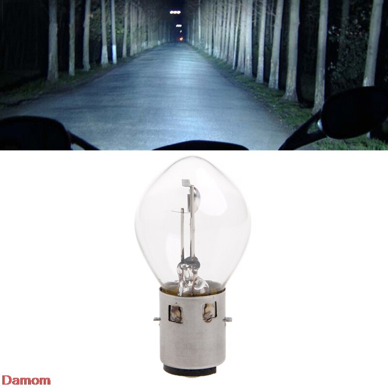 ATV Moped Scooter Head Light Bulb Motorcycle 12V 35W 10A B35 BA20D Glass Damom