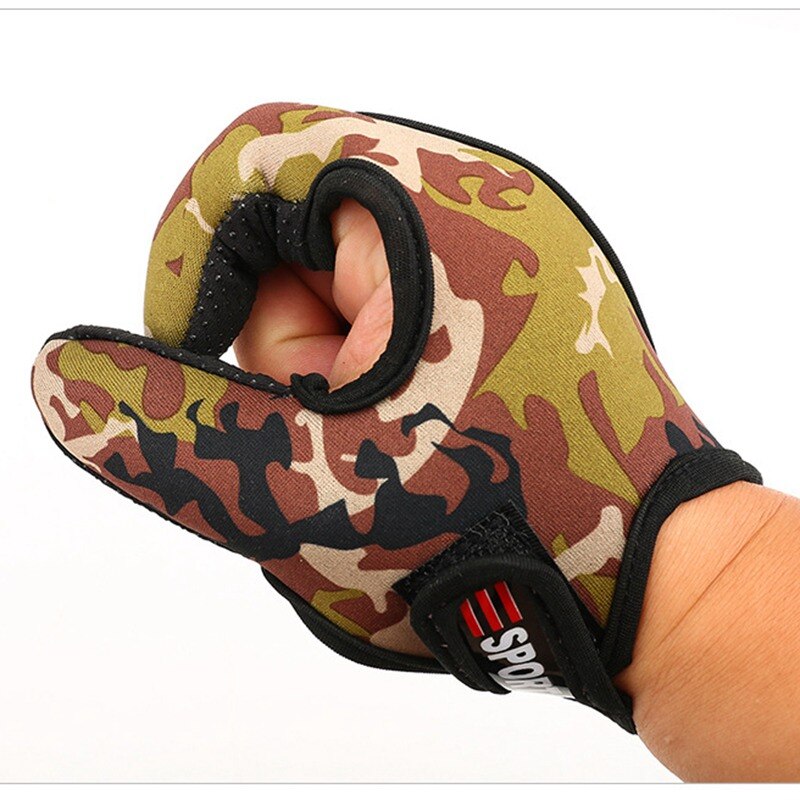1Pcs 2 Vingers Vissen Handschoenen Outdoor Ademend Anti-Slip Duim Wijsvinger Handschoenen Vissen Finger Protector Tool Accessoires