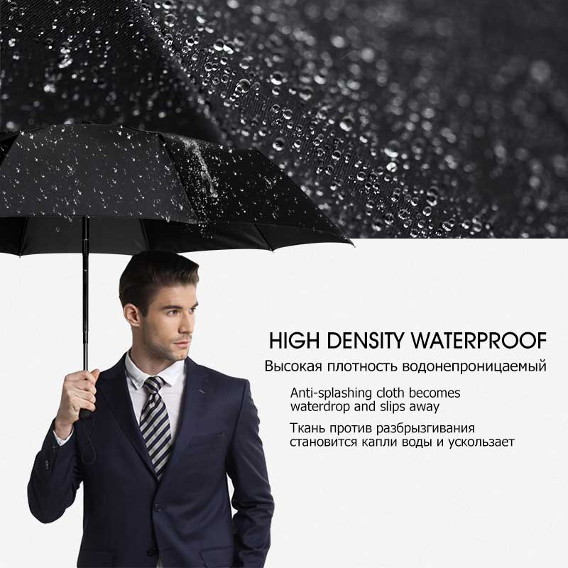 Automatische Wind Paraplu Regen Vrouwen 3 Folding Wind Slip Paraplu Mannen 10K Golf Zakenlui Voor Auto Paraplu Paraguas