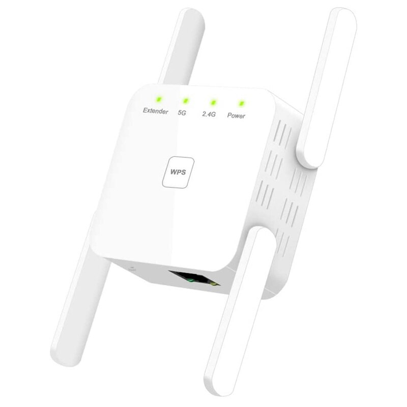 -WiFi Amplifier 1200 Mbit / S WiFi Repeater 867 Mbit / S / 5 GHz 300 Mbit / S (2.4 GHz) Dual Band WPS Wireless EU Plug