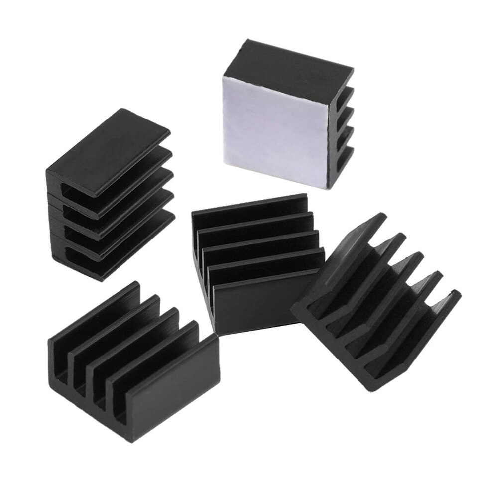 15 stks/partij Raspberry pi 3 heatsink kit aluminium en koper koellichaam koeling koeler onderdelen voor raspberry pi 3/ 2/B/B + Model/B +