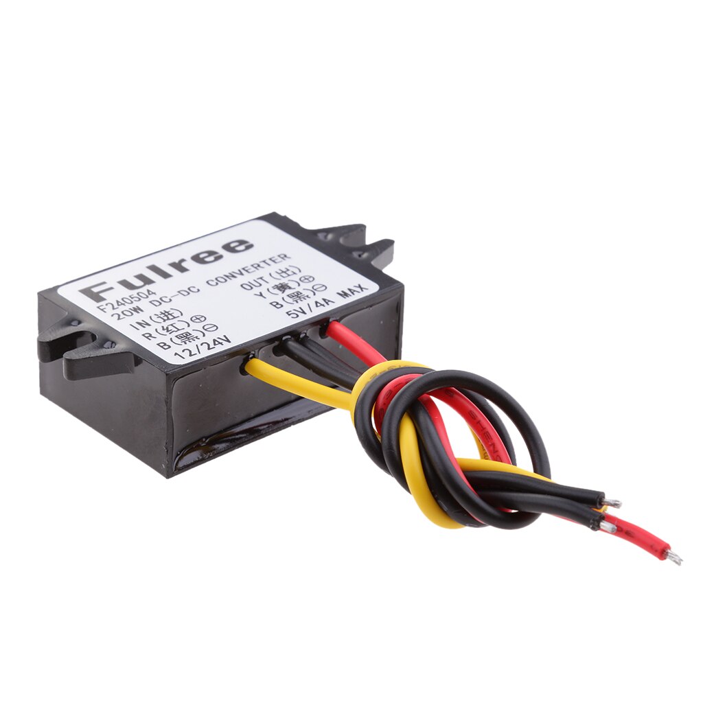 DC-DC Converter Step-Down Modul 12V 24V Zu 5V 4A Für Auto-LED Power Supply