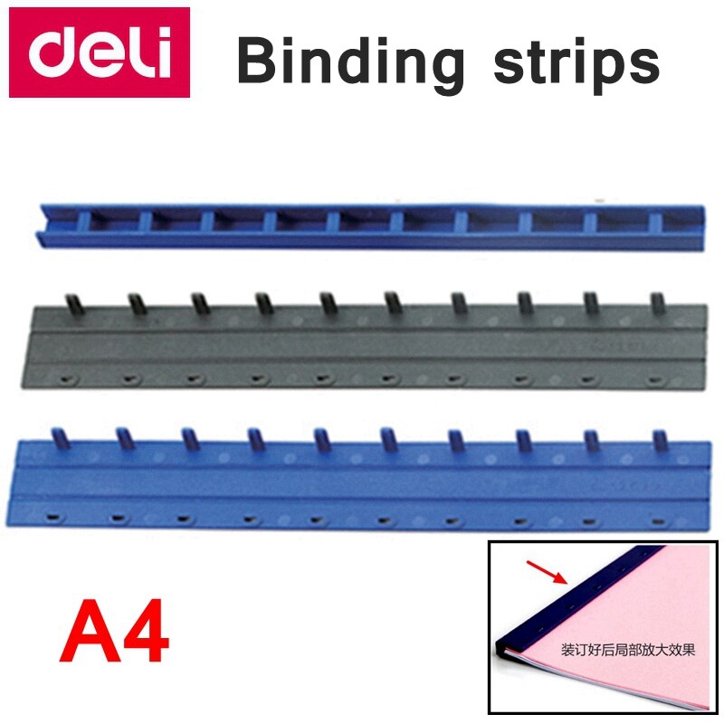 50PCS/BOX 22.5-35mm(210-325sheets) Plastic Binding strips 10 holes A4 Comb binding suppliers plastic binders