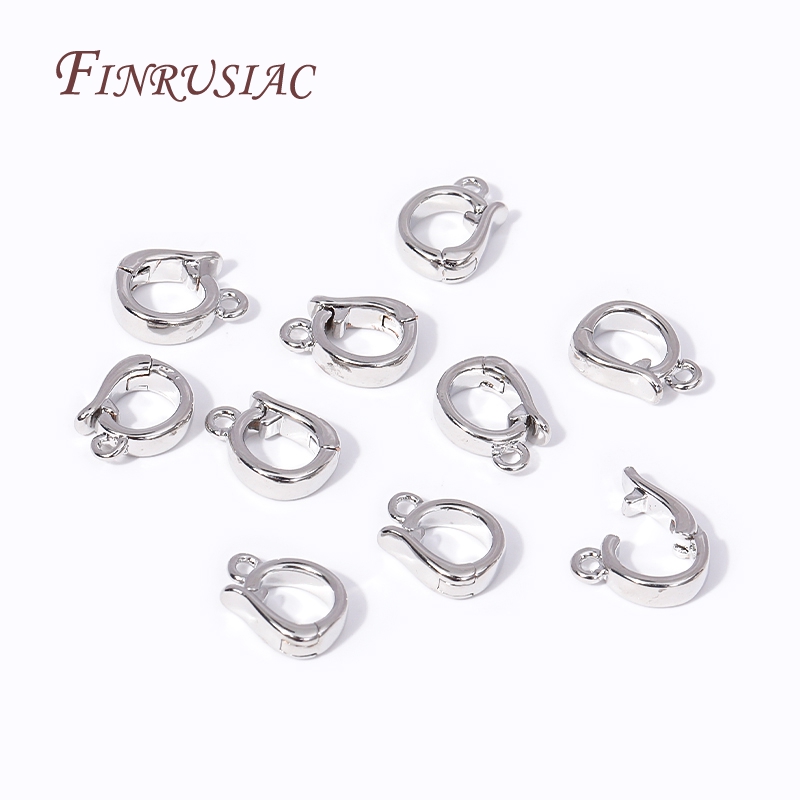 Potenciador de collar con bisagras, dijes chapados en oro de 18 quilates, colgantes, cierres, conector para suministros de fabricación de joyas, accesorios para pulseras