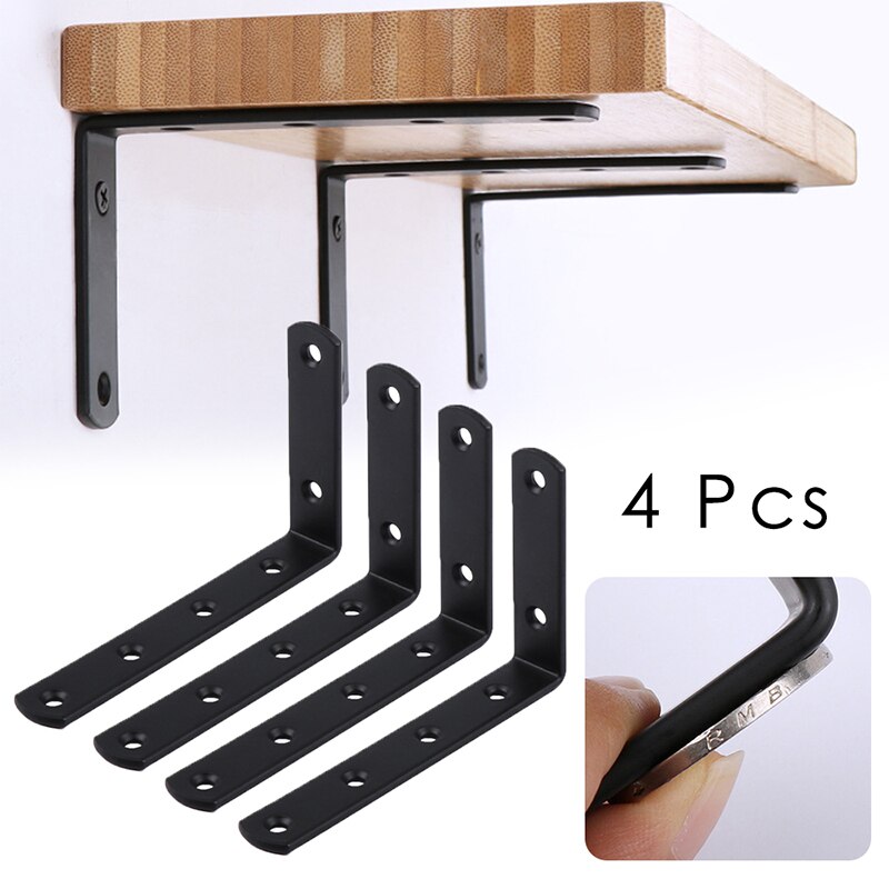 Shelf Brackets Thicken Iron L-Shaped Right Angle Corner Brace for Wall Hanging Furniture Connector Industrial Decorative wi#1