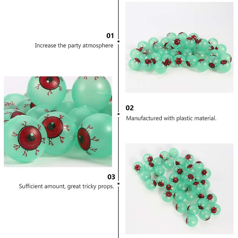 24 Halloween props plastic eyeball glowing eyeball props