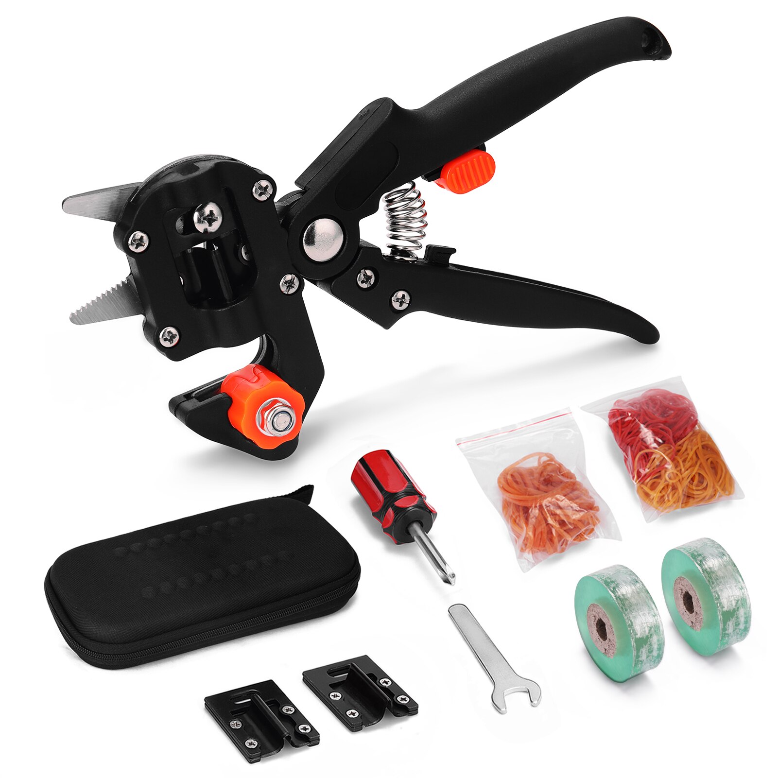 Household Garden Grafting Tool Set Fruit Tree Pruning Shears Cutting Tools Kit Garden Scissors Pruning Shears Tools:  Set C