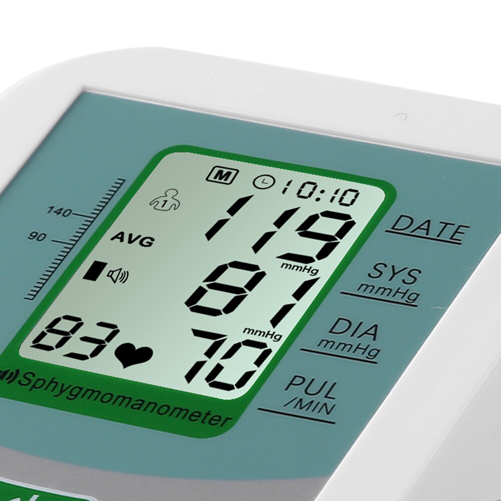 Digital Blood Pressure Monitor Meter Arm Sphygmomanometer Cuff 99 Sets Data Recording Voice Broadcast for Arterial Pressure