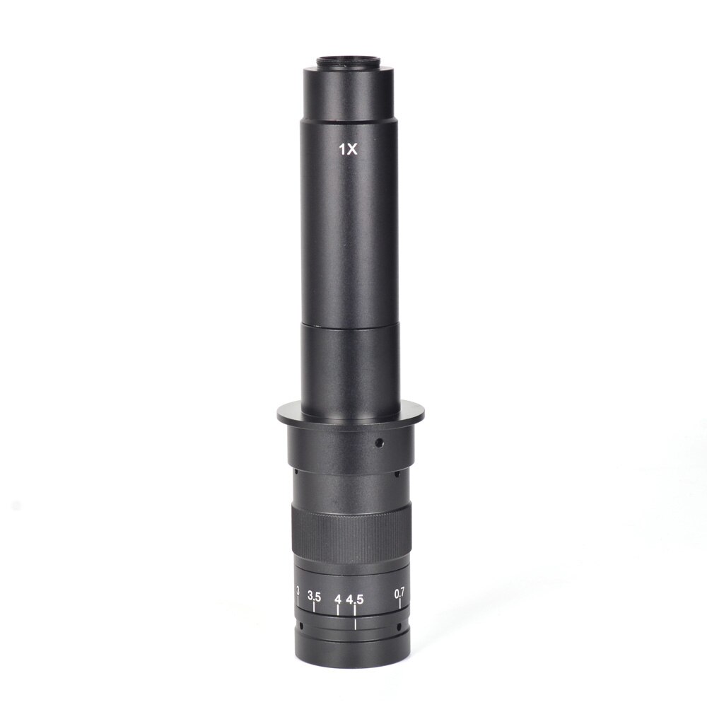 10X-120X 180X 300X Zoom C-mounting Lens 25mm Interface Diameter for CCD CMOS Industrial Video Microscope Cameras: 300X