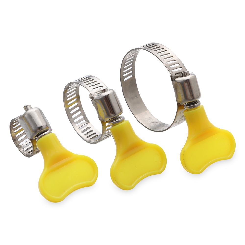 Stainless Steel Hose Clamps Sealing T Bolt Pipe Clip Useful Welding Exhaust Hardware Repair Tool Fuel Line Worm Size Clips