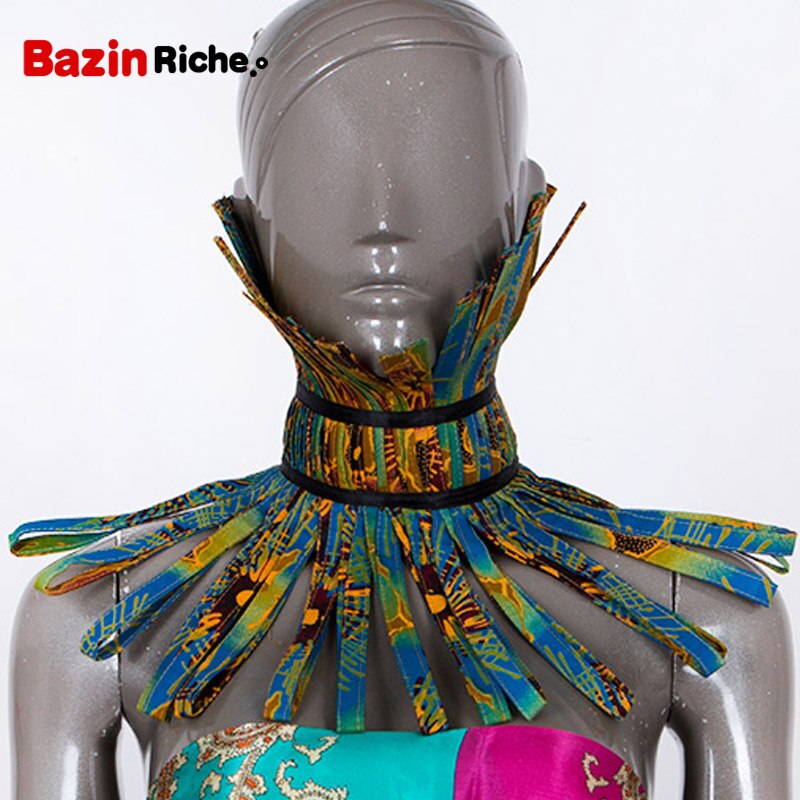 African Print Necklace Ankara Print Necklace African Ethnic Handmade jewellery African fabric jewellery for Women SP014: 6