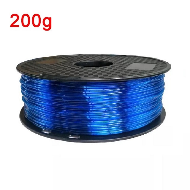 Filamento flessibile TPU 1,75 mm 200 g Filamento traslucido TPU Materiale di stampa 3D Filamento che si illumina al buio Filamento arcobaleno Blu: Bagliore blu
