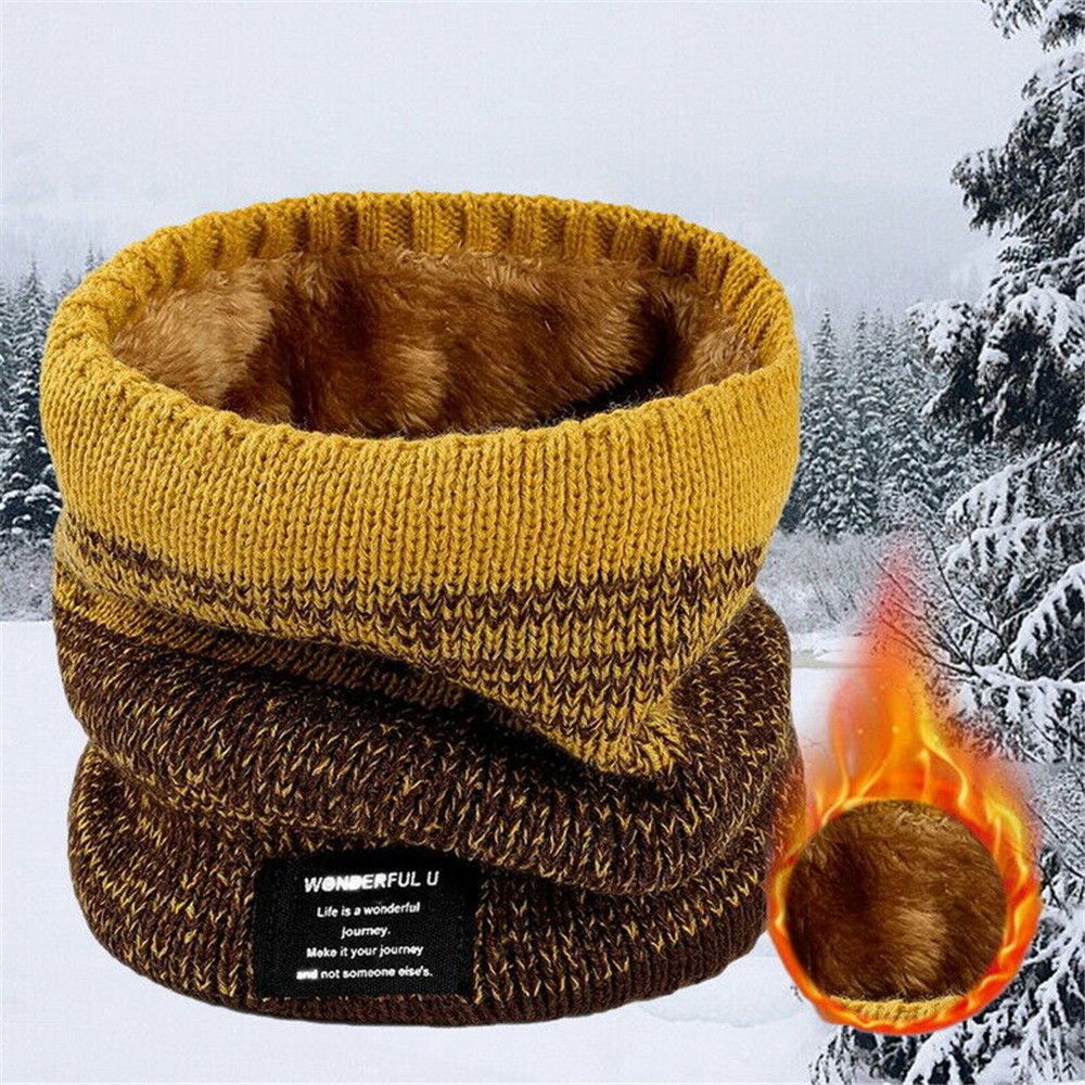 Foulard d&#39;hiver en cachemire épais pour homme et femme, cache-col, Bandana, tricoté, , résistant, masque de Ski, mouchoir