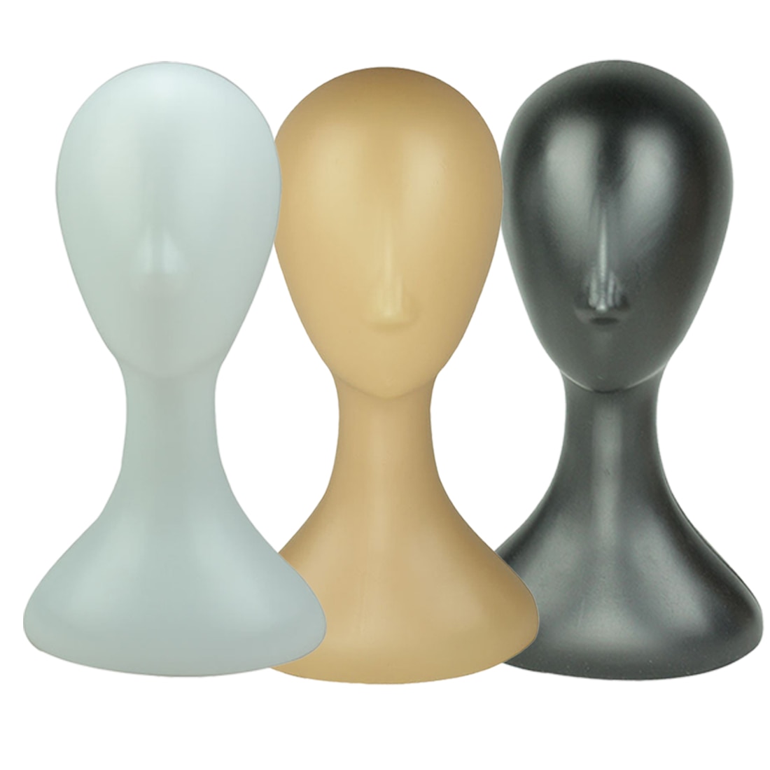 1pcs Female Plastic Mannequin Manikin Head Model Wig Glasses Hat Display Stand Health Wig Display Head Model Head