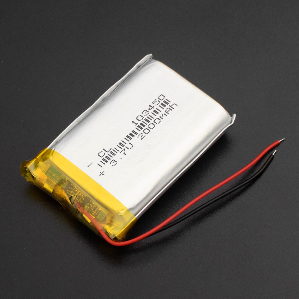 1/2/4 Hoge Capaciteit 103450 3.7 V Lithium Polymeer Batterij 2000 Mah Li-Po Li-Polymer MP5 gps Bluetooth Speaker Cellen