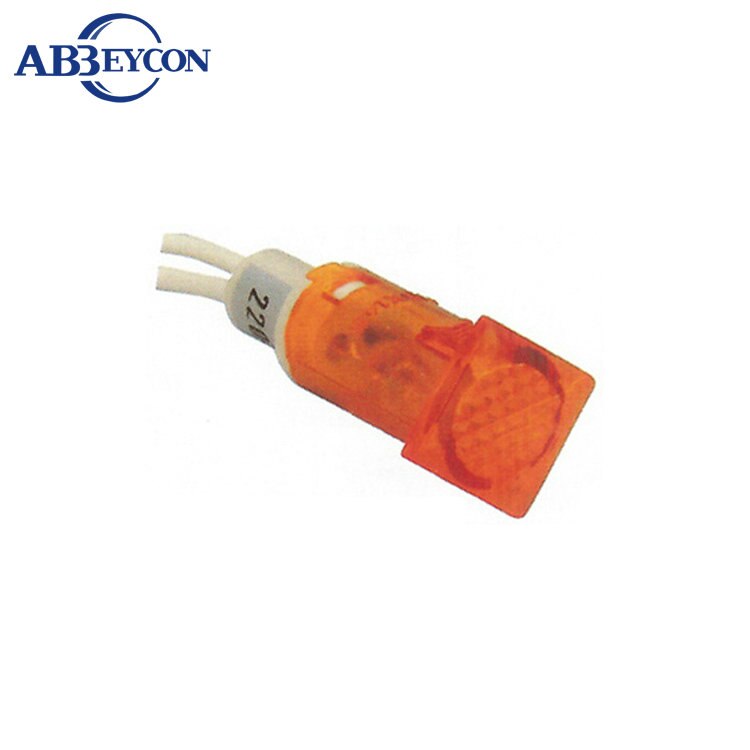 Luz indicadora de señalización de neón, luz piloto ZS93 de 12,5mm de alto plástico, 220v, 12 voltios