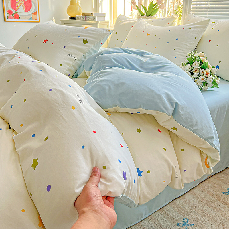 1 Stück lila Lavendel bedruckter Bettbezug Einzel-/Königin-/König-Größe-Bettbezug für Doppelbett, Blumen-Housse de Couchette220 x 240 cm