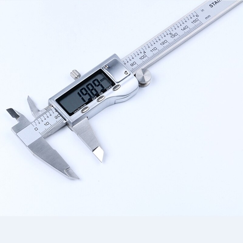 150mm 6inch Electronic Vernier Caliper LCD Digital Stainless Steel Woodworking Measuring Tool Sliding Ruler Micrometer Gauge