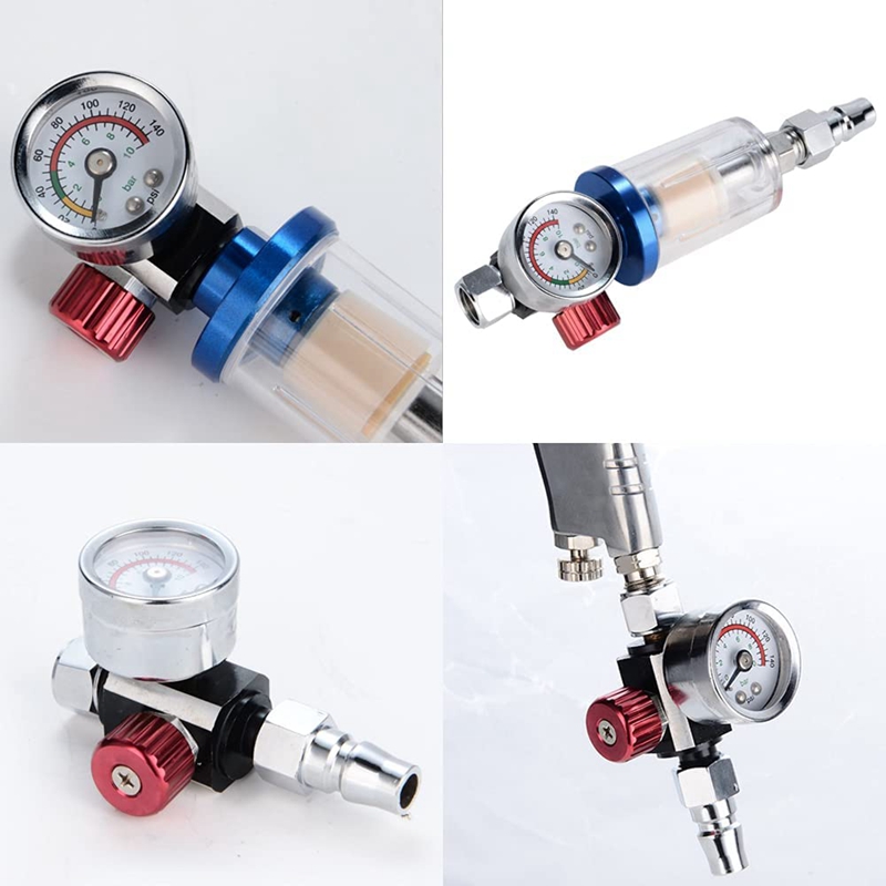 1PCS 1/4Inch-NPT Air Pressure Regulator Kit Air Ad... - Vicedeal