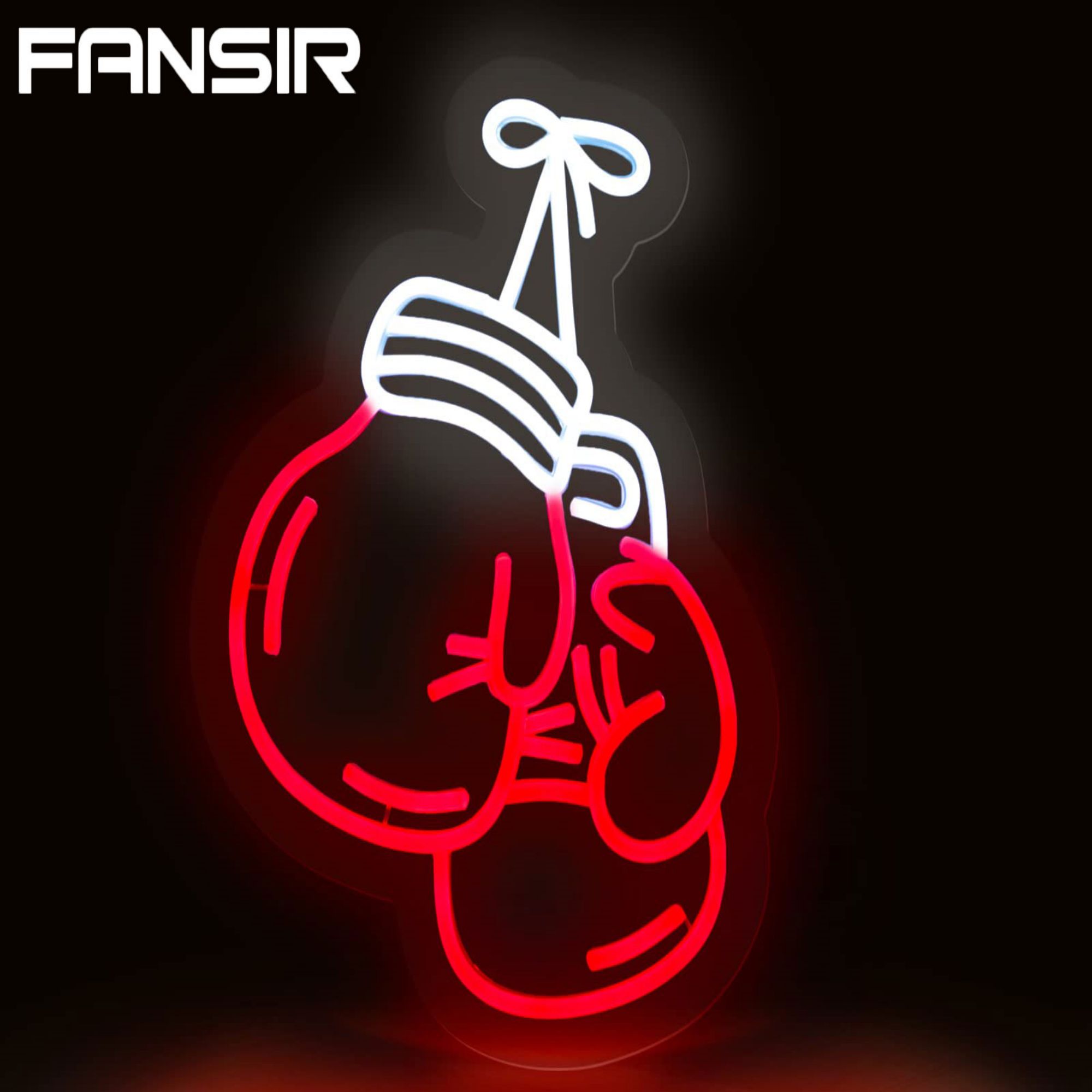 Boxing Gloves Neon Sign for Wall Decor, USB LED Neon Light for Home Gym, Bedroom, Man Cave, Workout Room, Sports Club Wall Decor: Default Title