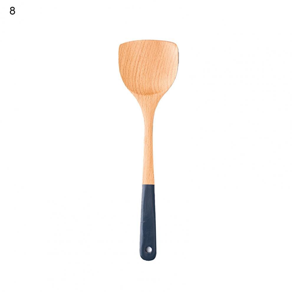 Soup Spoon Wood Cooking Spatula Portable Easy to Use Attractive Practical Ergonomic Cooking Shovel: 8