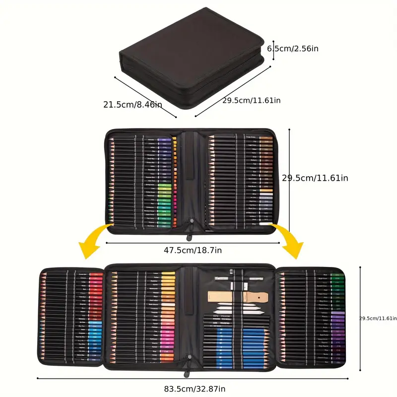 28/54/72/96/144 Pcs Drawing Sketching Coloring Set Drawing Pencils and Sketching Kit Art Tool Kit Art Supplies Set
