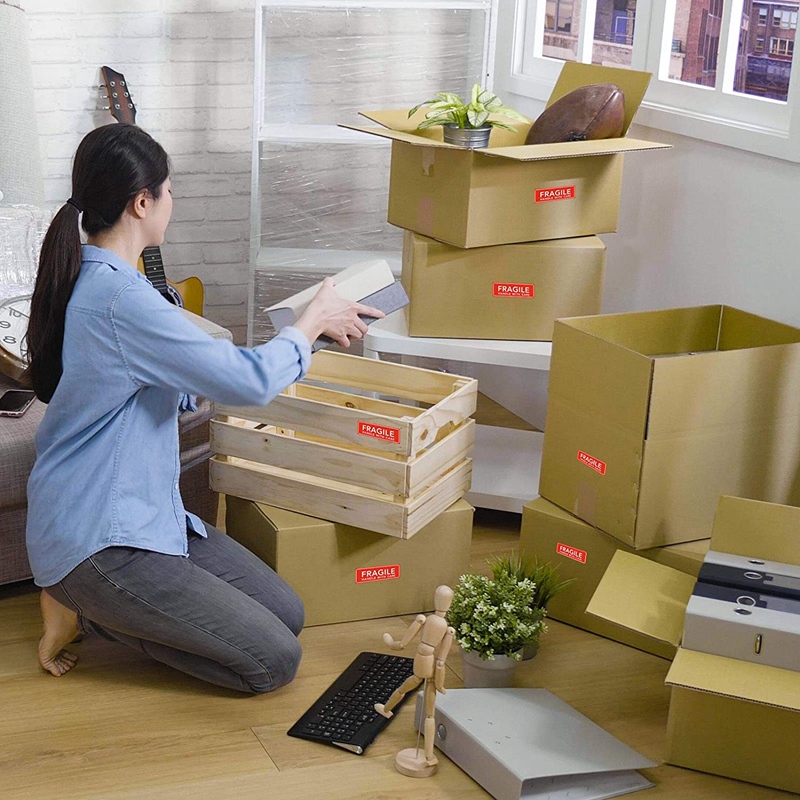 2 Roll 1inchX 3inch Labels Fragile Sticker Red Fragile Warning Label Sticker Fragile Label for Packaging