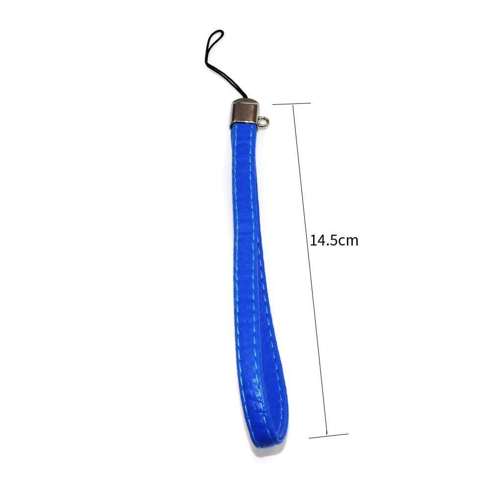 PU leather wrist hand cell phone mobile chain straps keychain Charm Cords DIY Hang Rope Lanyard For Keys Phone Decoration Straps