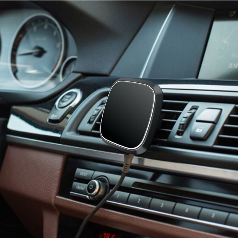 Qi Draadloze Fast Charger Auto Mount Houder Stand Voor Iphone 1112 Xs Max Samsung Telefoon Dock Station Magnetische Adsorptie Opladen