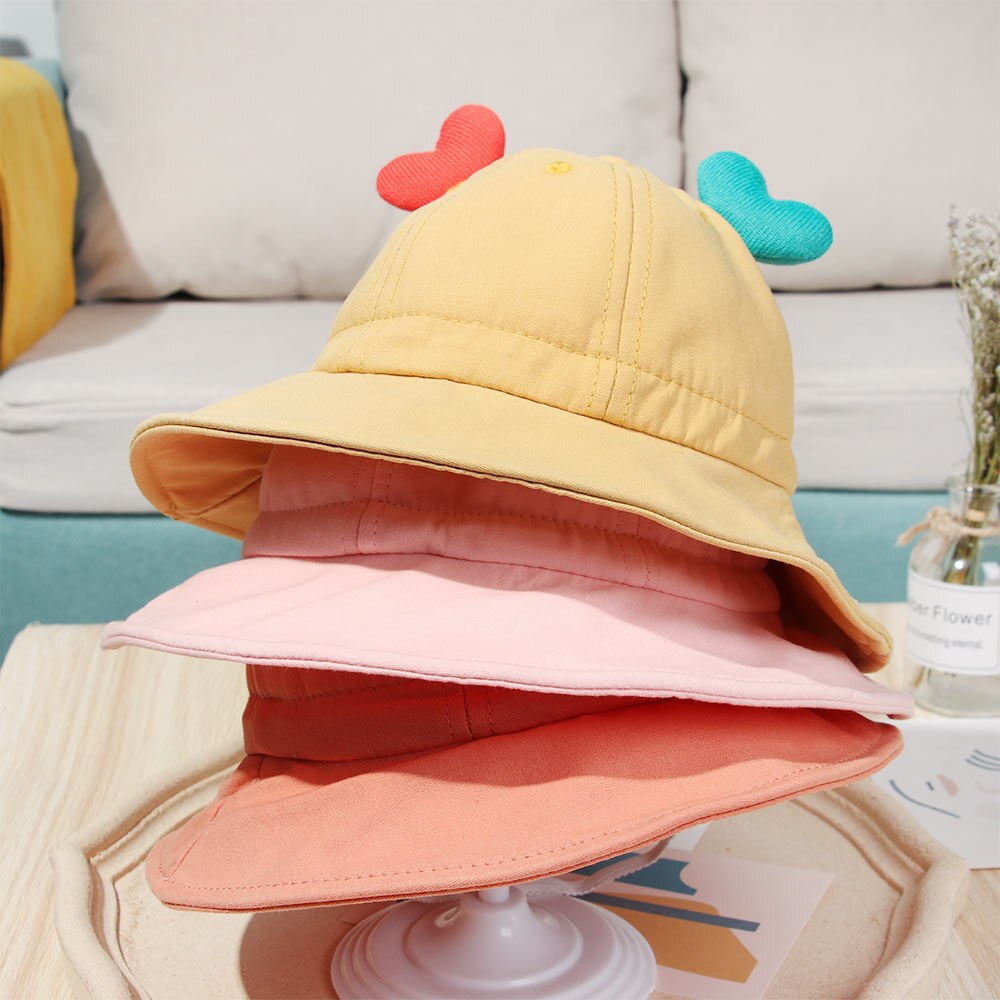 Sombrero de Sol para bebé, gorra para niños, Panamá, Unisex, playa, sombrero de cubo, gorros infantiles de dibujos animados, protección UV, 6-24 meses