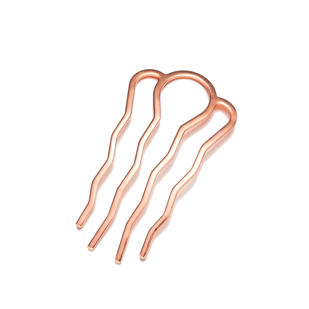 Horquilla de pelo en forma de U para mujer, 5 piezas, peine lateral, 4 dientes, horquillas para moño, herramienta de peinado, accesorios para hacer joyas: XXS / Rojo