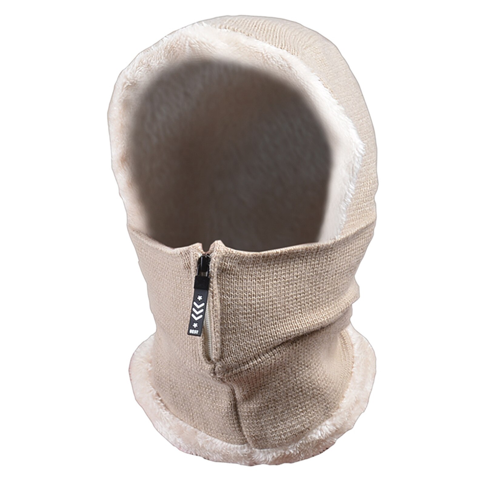 Winter Solid Black Knitted Hat Autumn Winter Ear Protection Thickened One Piece Cap Keep Warm Windproof Hat Face Cover #T2G